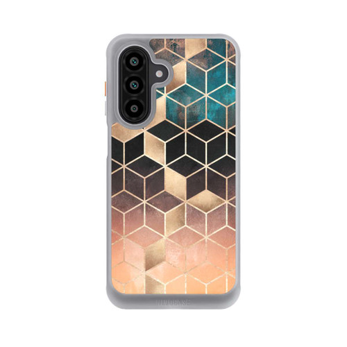 Samsung Galaxy A17 5G NIVOcore Cubes de rêve imprimé doré
