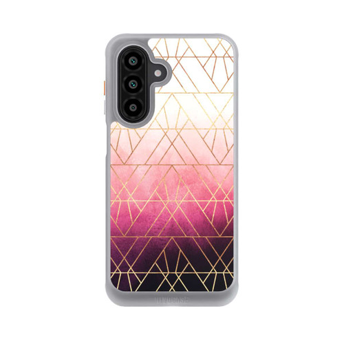 Samsung Galaxy A17 5G NIVOcore Pink Ombre Triangles Gold Print