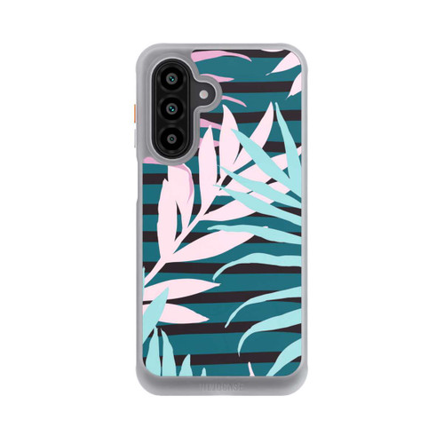 Samsung Galaxy A17 5G NIVOcore Pastel Jungle Leaves Pink Teal Seamless