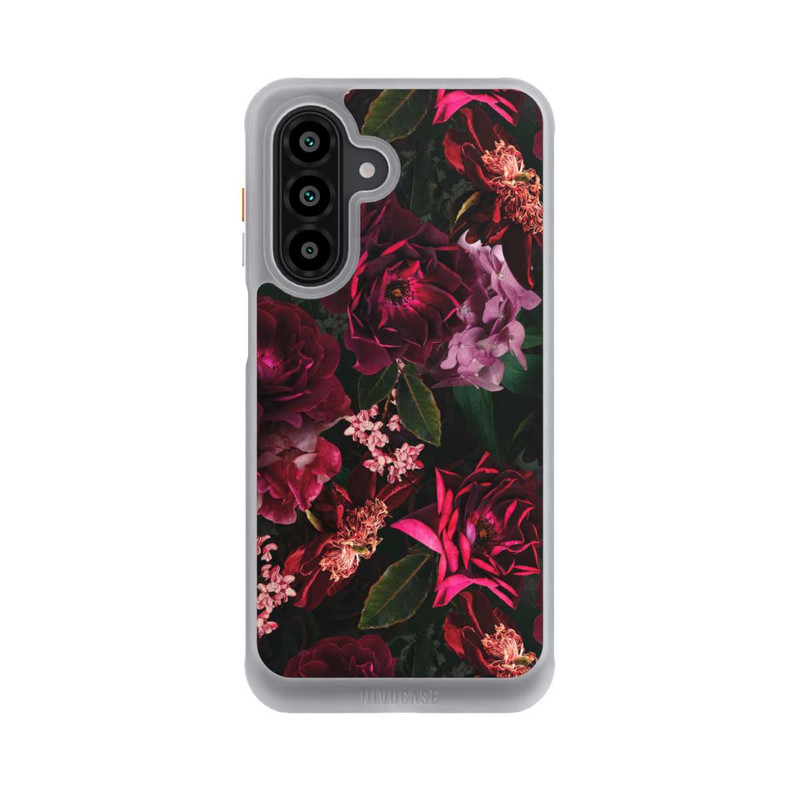 Galaxy A17 5G NIVOcore Dark Red and Pink Flowers