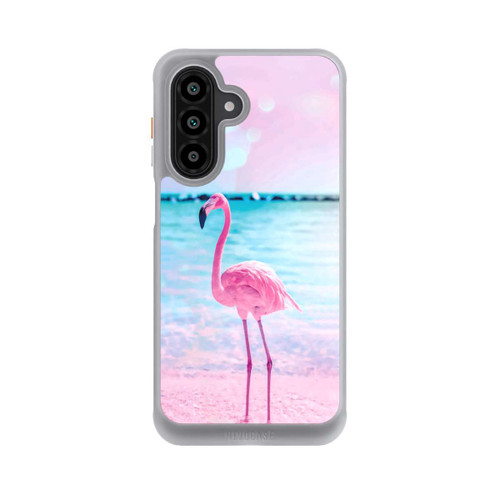 Samsung Galaxy A17 5G NIVOcore Pink Flamingo on the beach