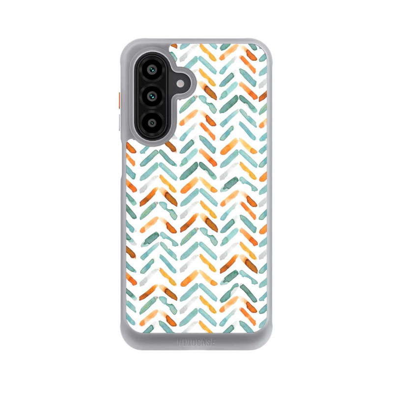 Galaxy A17 5G NIVOcore Élégant Automne Chevron Bleu Orange