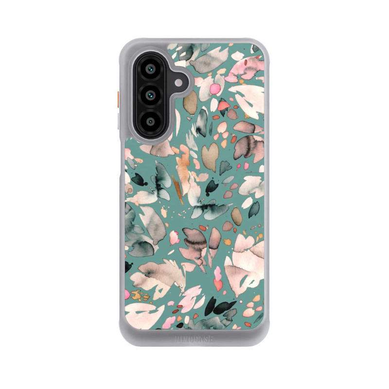 Galaxy A17 5G NIVOcore Abstrakte Blumenblätter grün