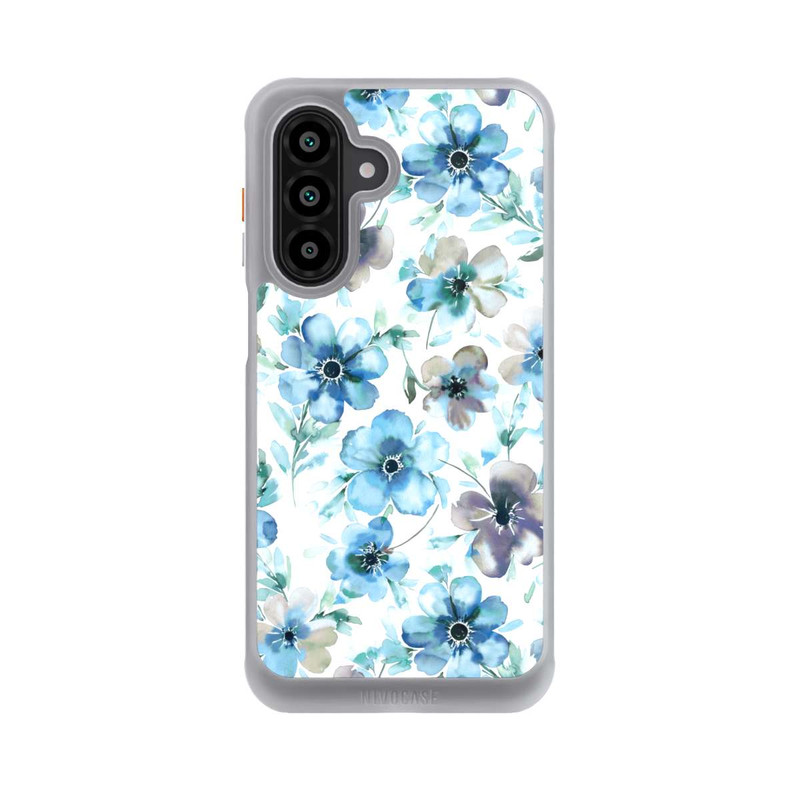 Galaxy A17 5G NIVOcore Blue Flower Pattern Trendy