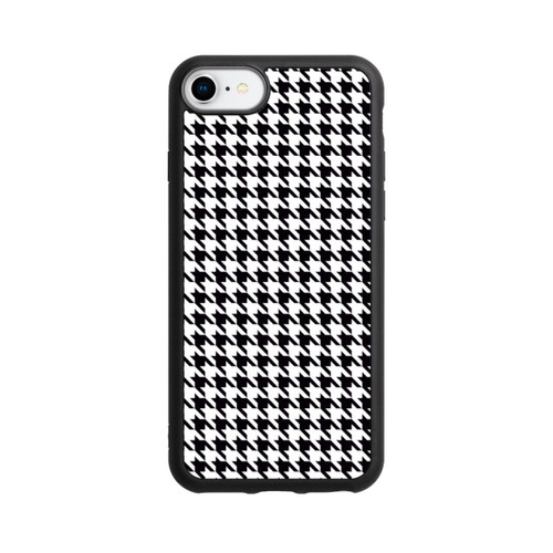 Apple iPhone 7 Base Case Hahnentritt Schwarz Weiß