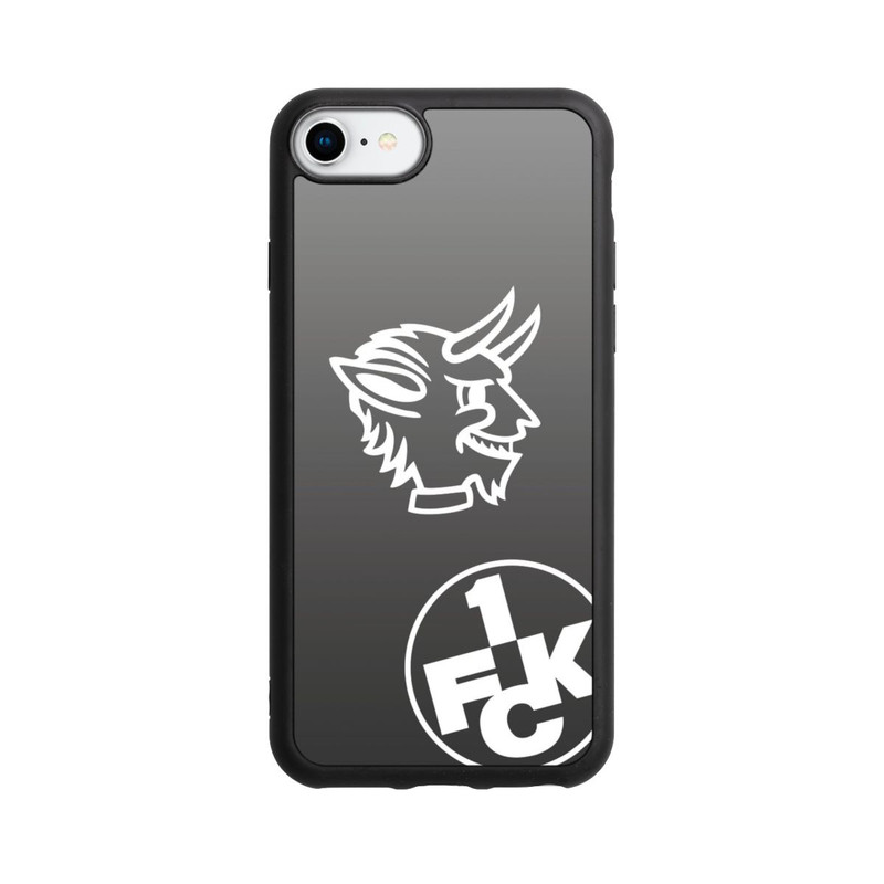 iPhone 7 Base Case Teufelskopf FCK auf Schwarz