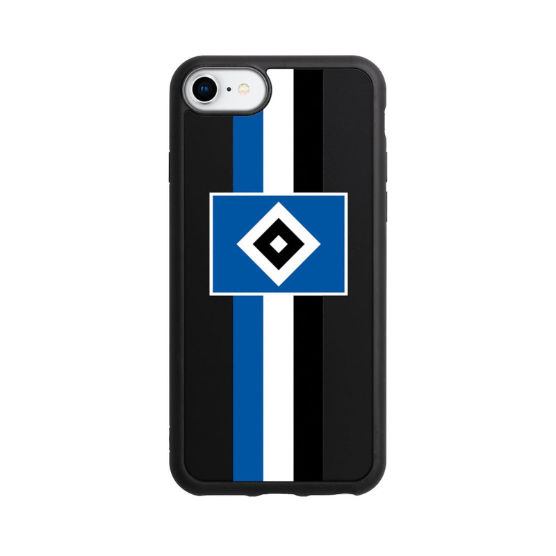 iPhone 7 Base Case HSV Streifen - Blau-Weiß-Schwarz - ohne Hintergrund