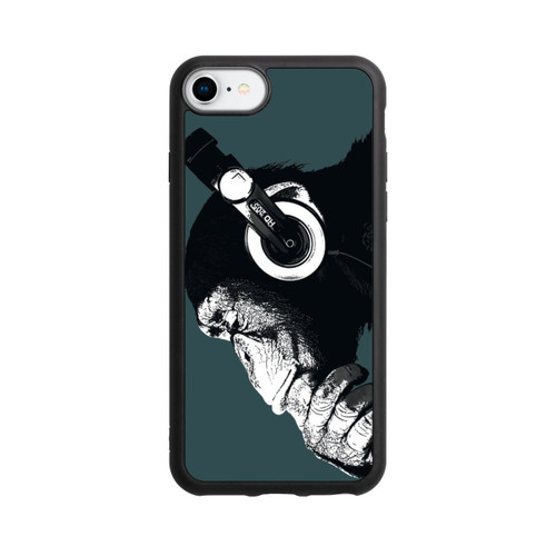 Apple iPhone 7 Base Case Denkender Affe Blau