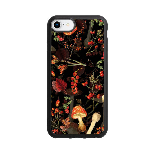 Apple iPhone 7 Base Case Pilzmuster Schwarz