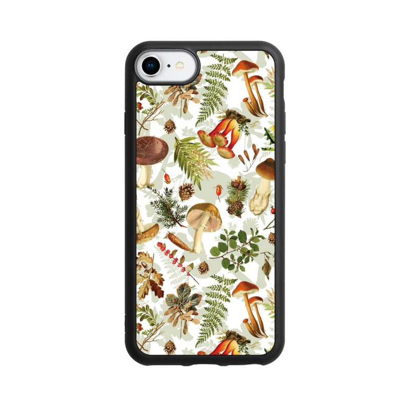 iPhone 7 Base Case Pilzmuster Weiß