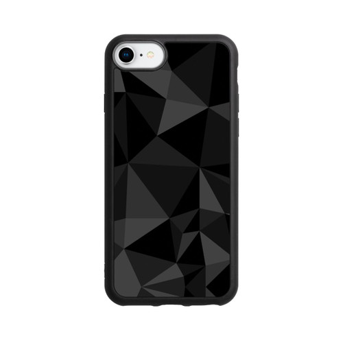 Apple iPhone 7 Base Case Polygonmuster schwarz