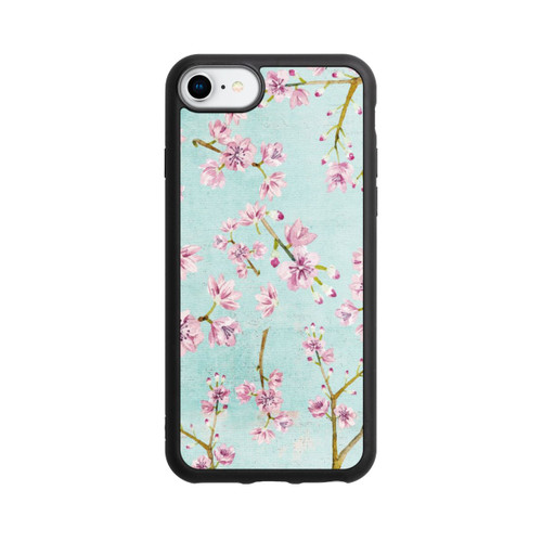 Apple iPhone 7 Base Case Kirschblütenzweigmuster Hellblau