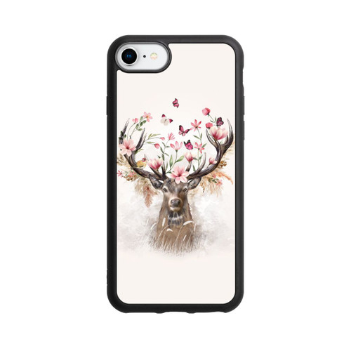 Apple iPhone 7 Base Case Hirsch Blumen Geweih