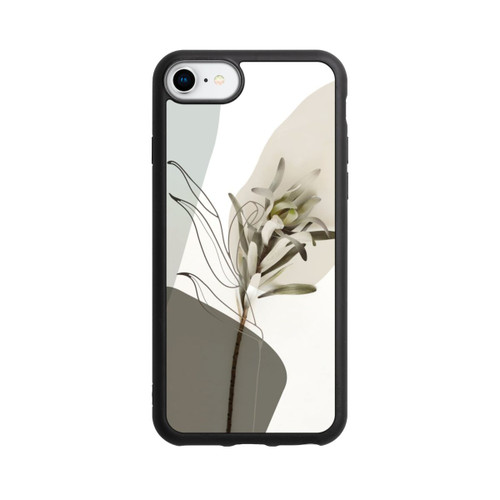 Apple iPhone 7 Base Case Boho Line Art Olivgrün