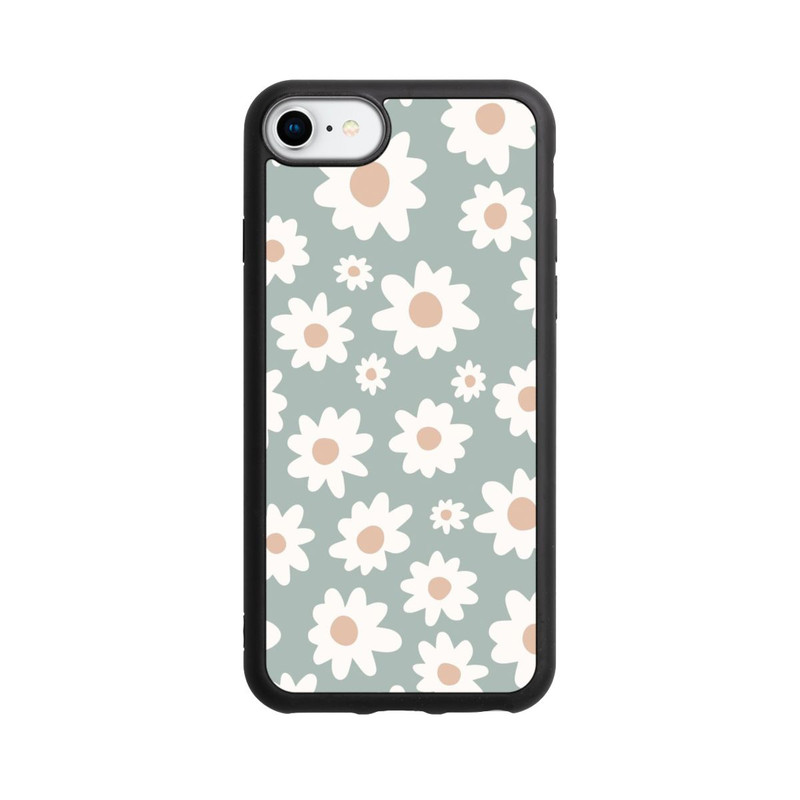 iPhone 7 Base Case Gänseblümchen Muster grün