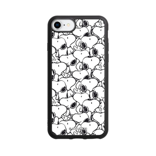 Apple iPhone 7 Base Case Snoopy Muster Schwarz und Weiß