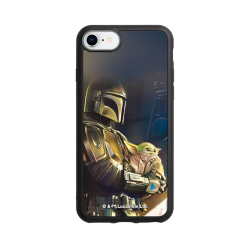 Apple iPhone 7 Base Case Mandalorianer und Grogu im Schiff