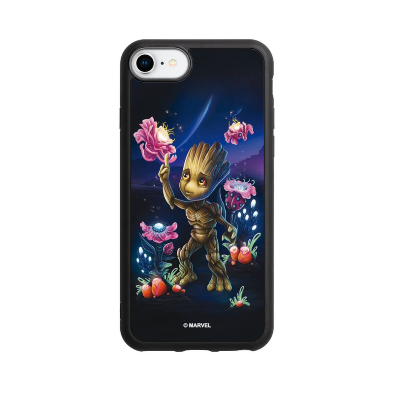 iPhone 7 Base Case Baby Groot Blumen