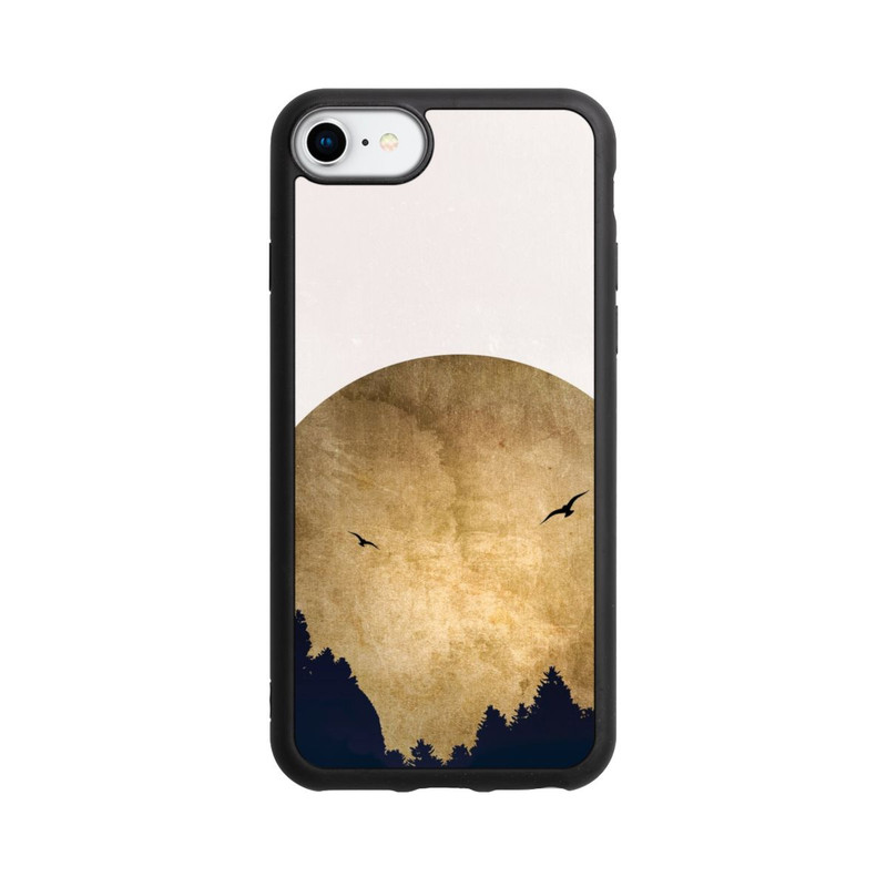 iPhone 7 Base Case Zwei Vögel vor Mond