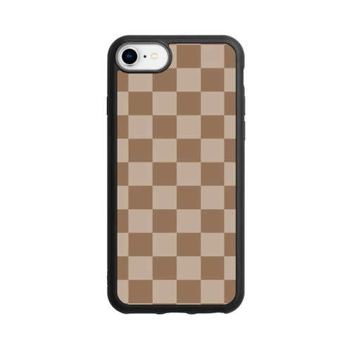 Apple iPhone 7 Base Case Braun Karo