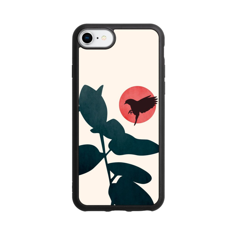 iPhone 7 Base Case Japanischer Vogel