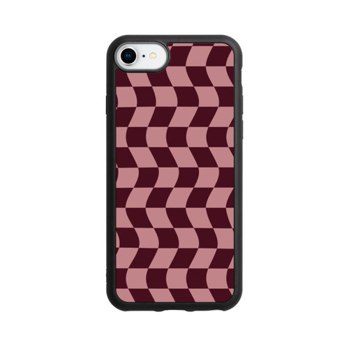 Apple iPhone 7 Base Case Schachbrett Rot-Rosa