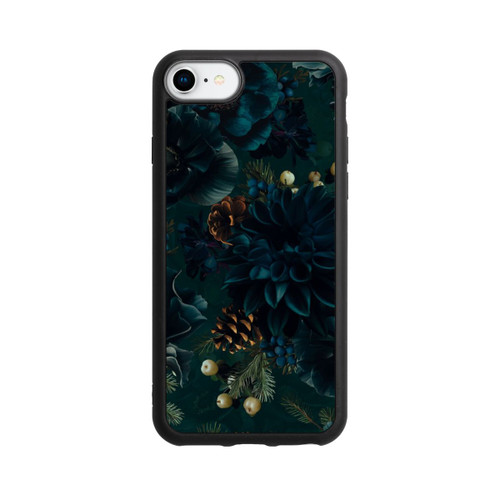 Apple iPhone 7 Base Case Blumenmuster Grün und Blau