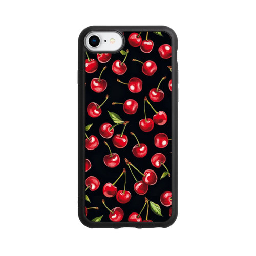 Apple iPhone 7 Base Case Kirschmuster Schwarz mit KI