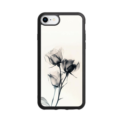 Apple iPhone 7 Base Case Schwarze Blume