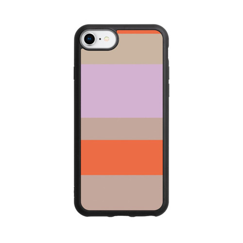 Apple iPhone 7 Base Case Moca Lila Orange Stripes