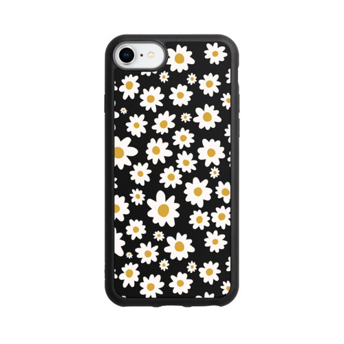 Apple iPhone 7 Base Case Daisy Flower Seamless Pattern Transparent