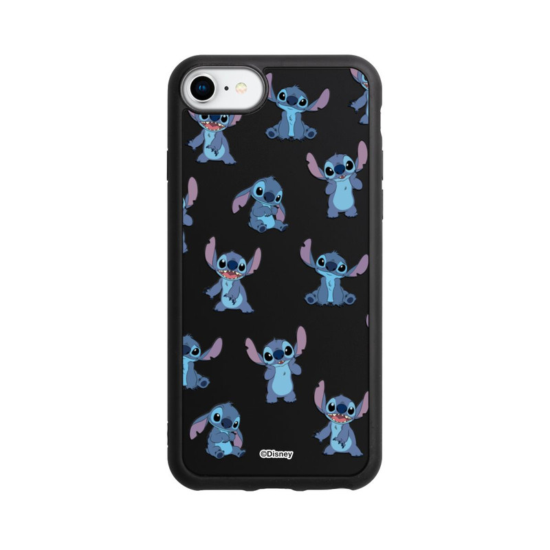 iPhone 7 Base Case Stitch Faces Pattern Transparent