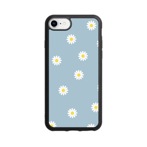 Apple iPhone 7 Base Case Gänseblümchen Muster Blau