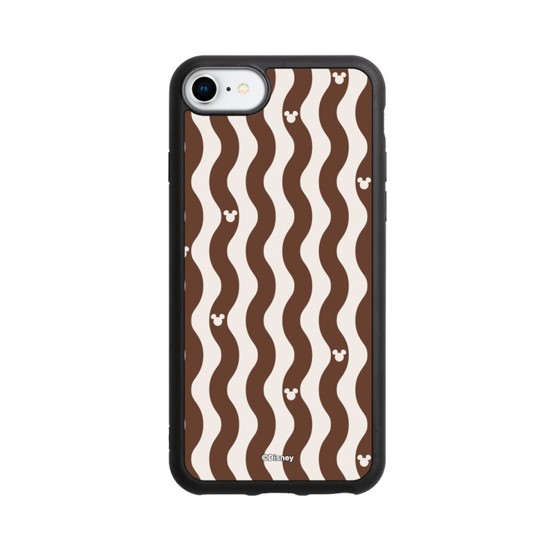 iPhone 7 Base Case Micky Muster Braune Wellen