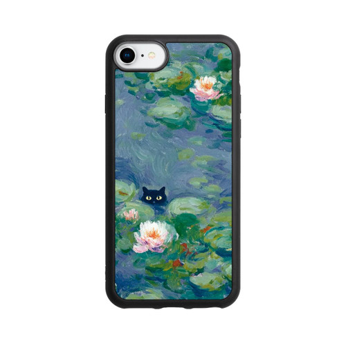Apple iPhone 7 Base Case Katze im Teich Gemälde Impressionismus