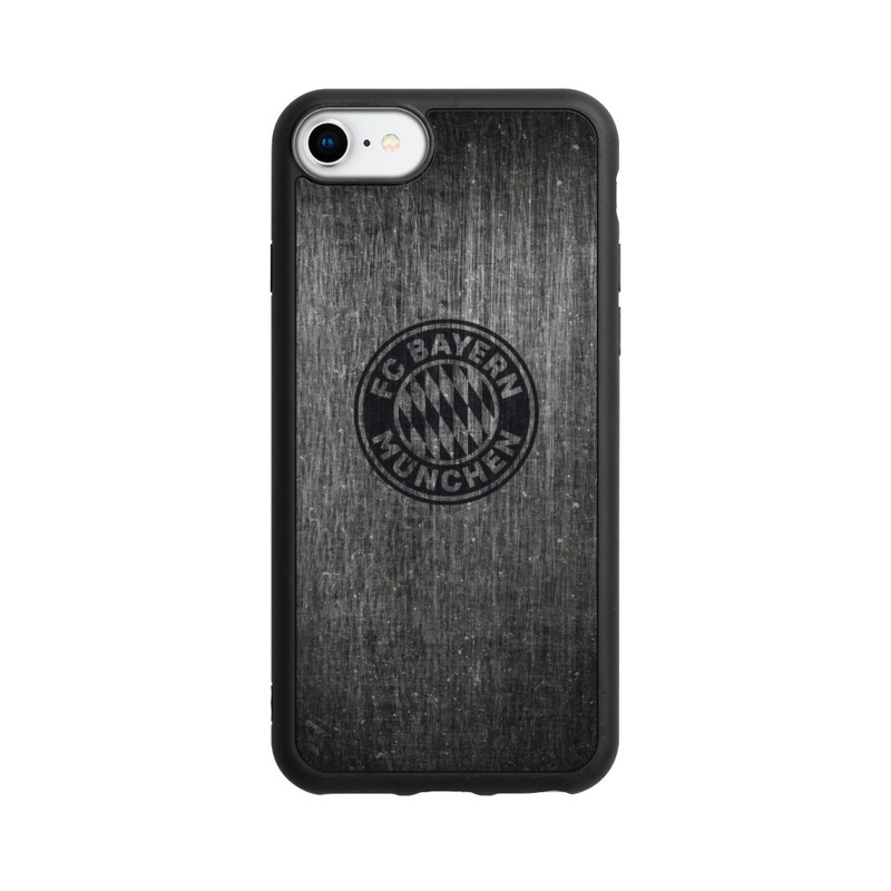 iPhone 8 Base Case Metalllook FCB Logo einfarbig