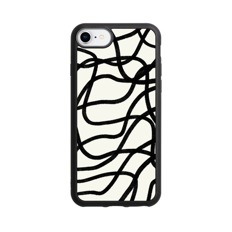 iPhone 8 Base Case Schwarze Linien