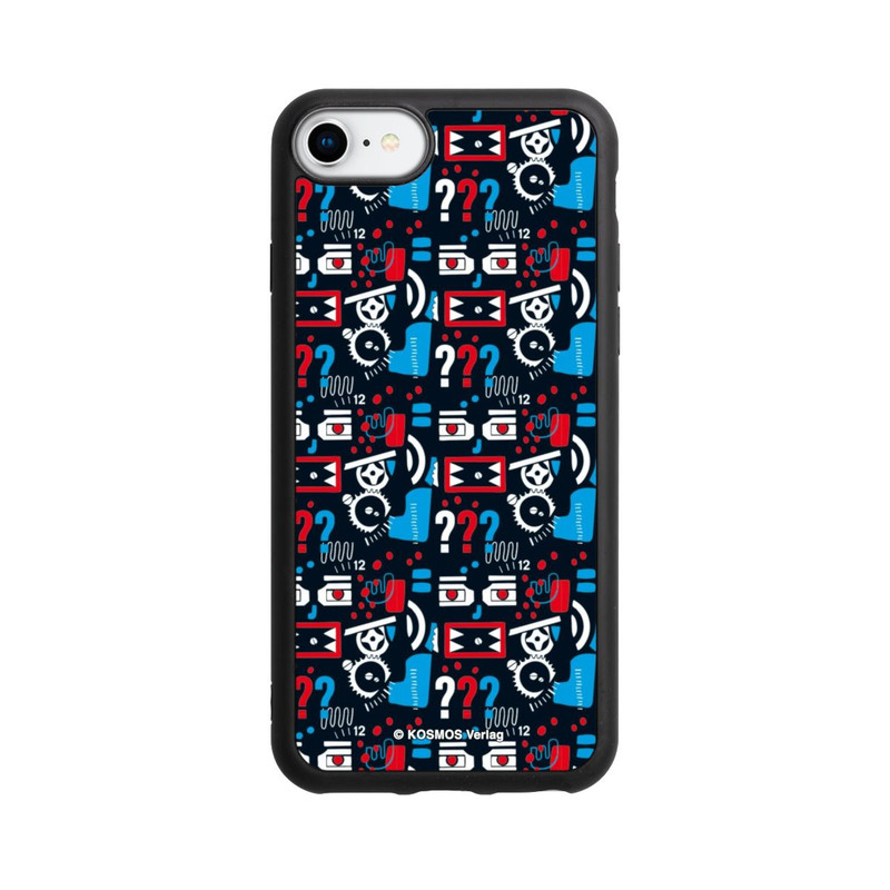 iPhone 8 Base Case Drei Fragezeichen Wildes Muster