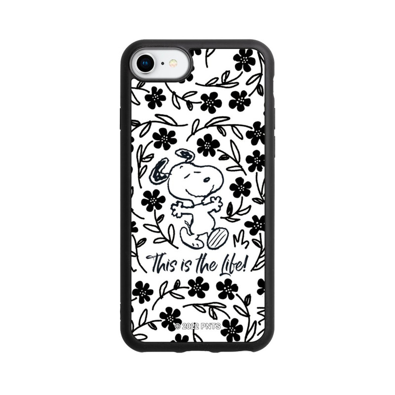 iPhone 8 Base Case Snoopy schwarz und weiß This Is The Life