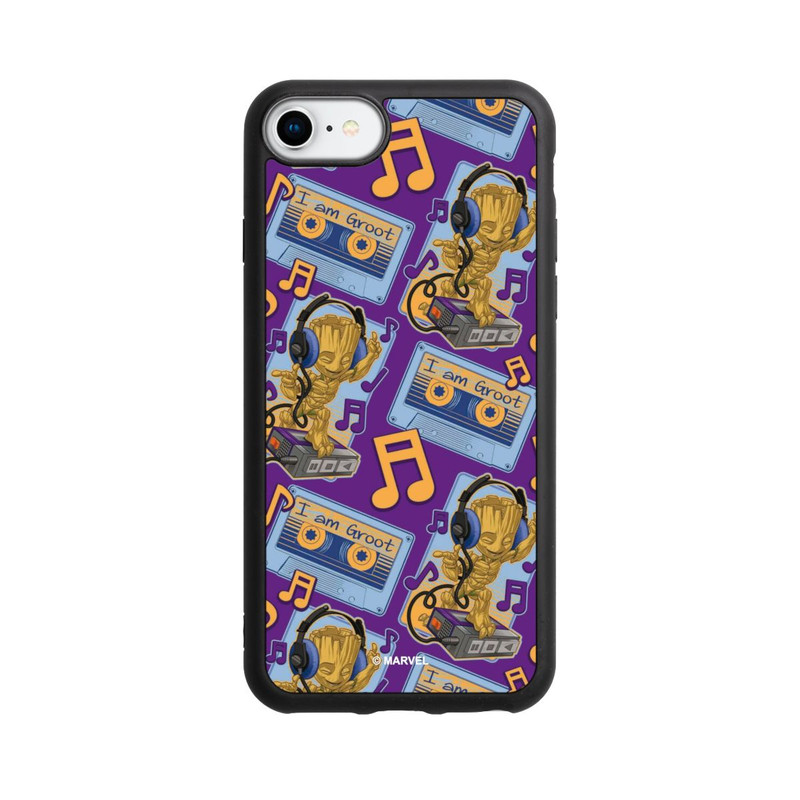 iPhone 8 Base Case Groot Comic Headphones Guardians of the Galaxy
