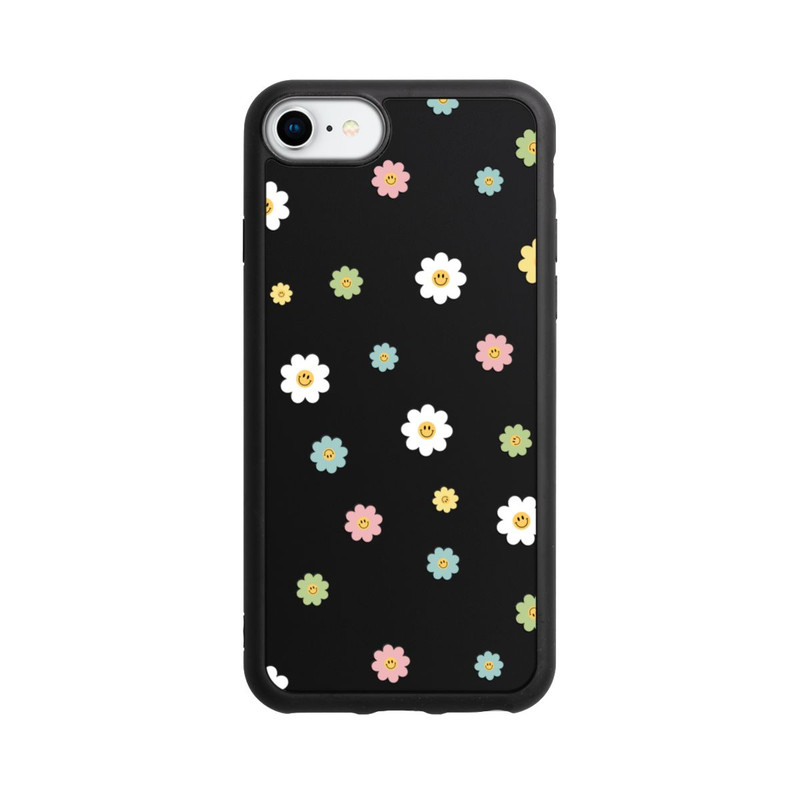 iPhone 8 Base Case Flower Power klein transparent