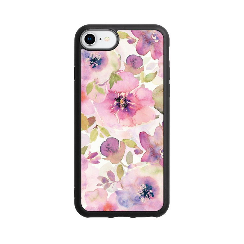 iPhone 8 Base Case Tapete mit rosa Blumen