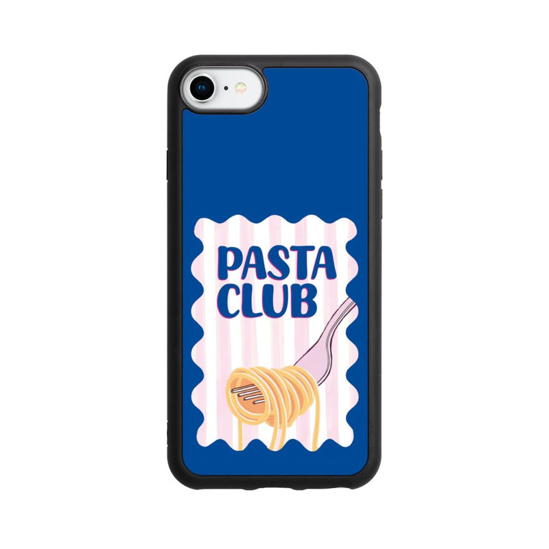 iPhone 8 Base Case Pasta Club in Blue and Pink