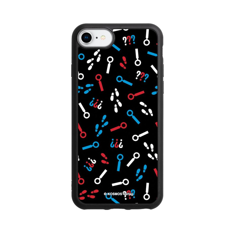 iPhone 8 Base Case Drei Fragezeichen Detektiv Muster