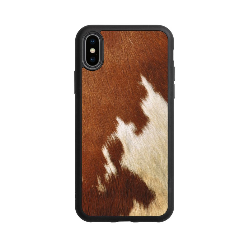 iPhone Xs Base Case Kuhfell Look