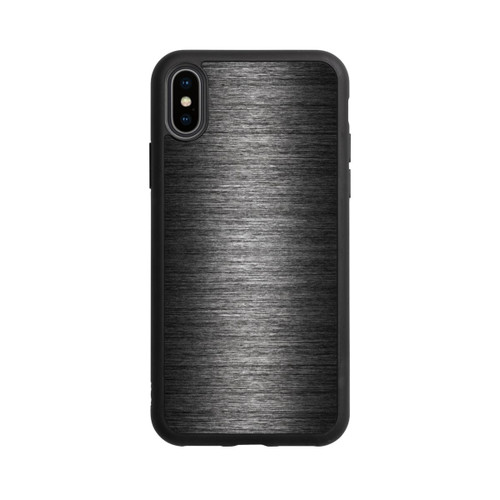 Apple iPhone Xs Base Case Metal Look - Anthrazit