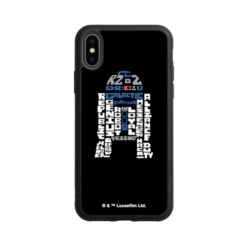 Apple iPhone Xs Base Case R2-D2 Typo Grafisch