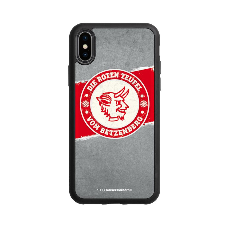 iPhone Xs Base Case 1.FCK die Roten Teufel