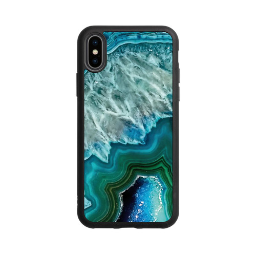 Apple iPhone Xs Base Case Kristall Achat Grün