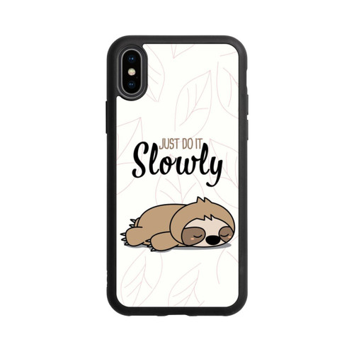 Apple iPhone Xs Base Case Just Do It Slowly Sloth
